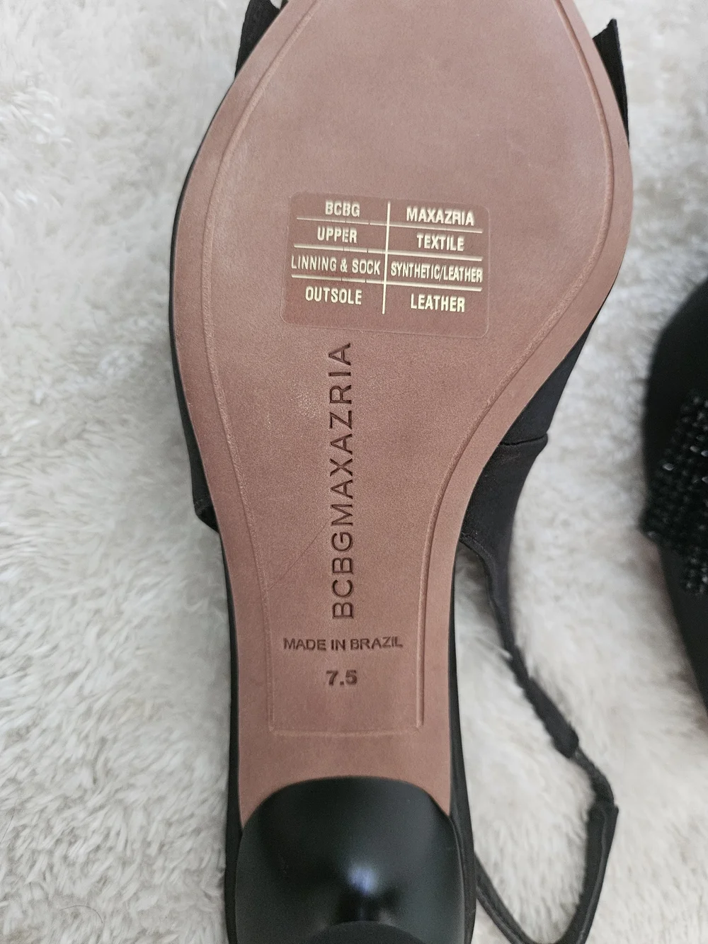 NWT BCBGMaxAzria Size 7.5 Black Crystal Bow Kitten Heel Pumps Preppy Coquette